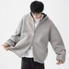Unisex Heavyweight Double Zipper Oversized Hoodie - 2025 Autumn Trend Color Block Cardigan