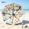 New three-fold sunscreen umbrella, UV-proof parasol, double-layer girls' high-value foldable outdoor parasol