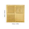 Ice Designer Tray, Craft Modern Ice Mold Cube Stamping Plate with 4 Patterns, Brass Ice Designer Ice Cube Mold Ice Stamp for Cocktails and Whiskey