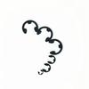 120PCS Black 304 Stainless Steel E-Type Circlip Retaining Ring Washer Set, Sizes M1.5-M10