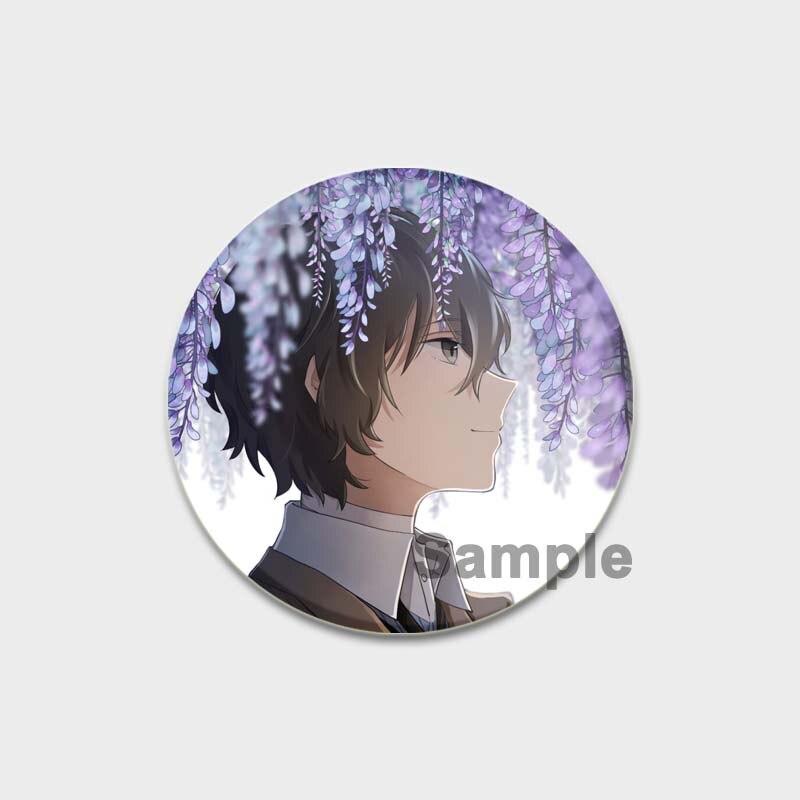 58MM 58mm Anime Bungo Toulaví psi Cosplay Odznak Roztomilá brož Nakajima Atsushi Kolekce Dazai Osamu Smaltované špendlíky na oblečení do batohu