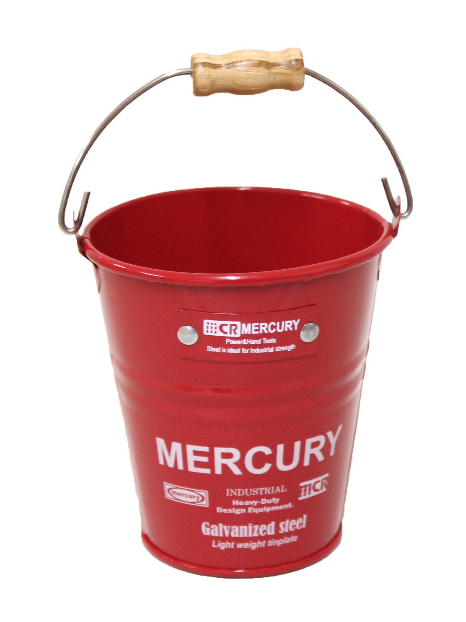 

Mercury Tin Mini Bucket Red MEBUMBRD Size Approx. 9 H9.5