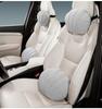 Suede Plush Lumbar Pillow for Car Headrest - Fits Mercedes-Maybach, BMW, Tesla, Xpeng P7 - Head & Neck Support