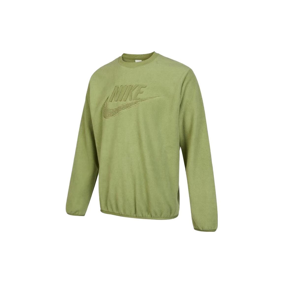 Nike NSW Fleece Logo Sweatshirt  Green  Men s DQ4889-334 XXL