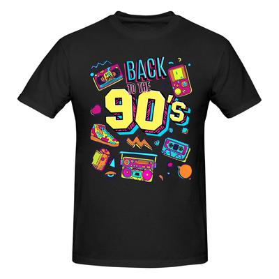 1 Piece Back To The 90s Funny Graphic 100 Cotton Tshirt Rretro Style Tees Tops For Unisex