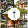 LED Solar Garden Lamp - White Bobble Ball Decorative Lighting