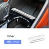 For volvo XC40 C40 EX40 2019-2025 Car Styling Interior Accessories Central Console Decoration Frame Cover Trim Silver Sticker