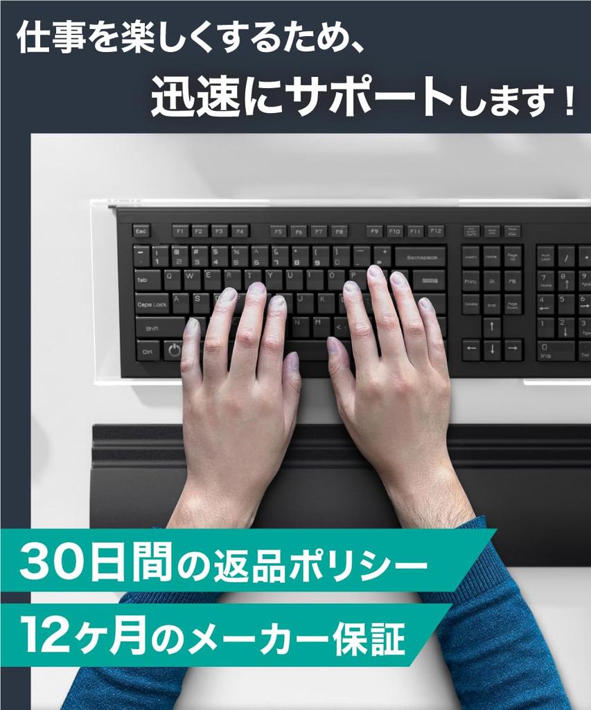 LOE Ergonomics Designed Keyboard Wrist Rest with Cushion Wrist Support Acrylic Stand