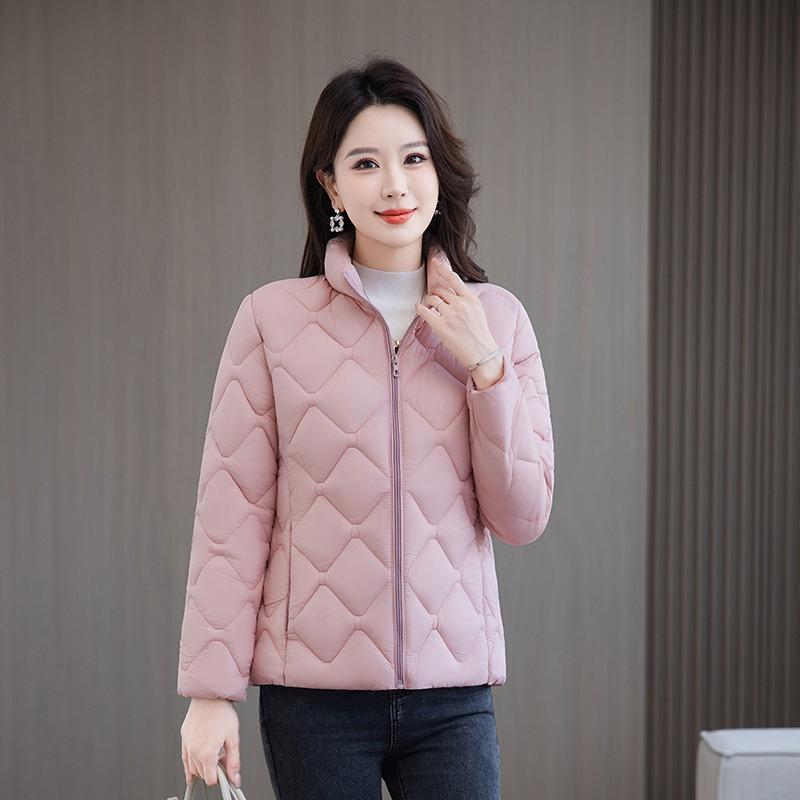 Cotton-padded Women's Short and Thin Large-size Fashion Slim-fitting Down Cotton-padded Mother's New Winter Coat