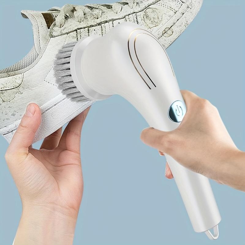 Electric Spin Scrubber,Cordless Motorized Cleaning Brush and Five Interchangeable Brush Heads,Handheld Power Shower Scrubber