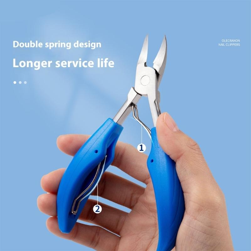 Stainless Steel Toenail Nipper With Ergonomic Grip & Sharpened Blade Suitable For Precise Nail Trimming Cuticle Removal