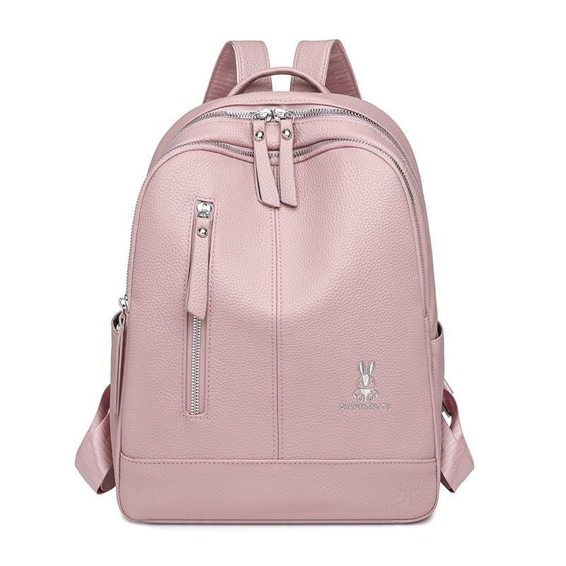 Backpack Women's New Trendy Commuter Simple Large Capacity Backpack Shoulder Bag Leisure Travel Bag Women's Bag Fashion