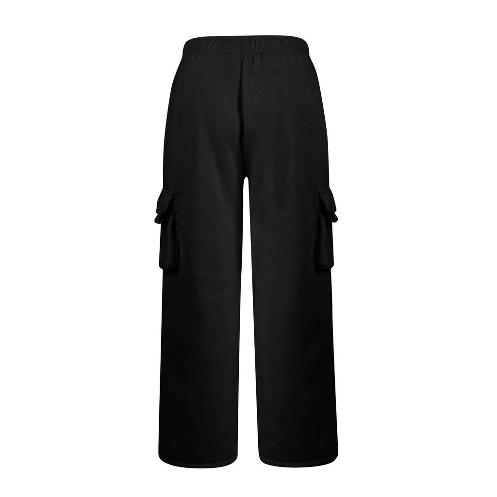Womens Wide Leg With Sweatpants Casual High Waist Baggy Sweatpants Boyfriend Jogger Pants With Pockets Trousers
