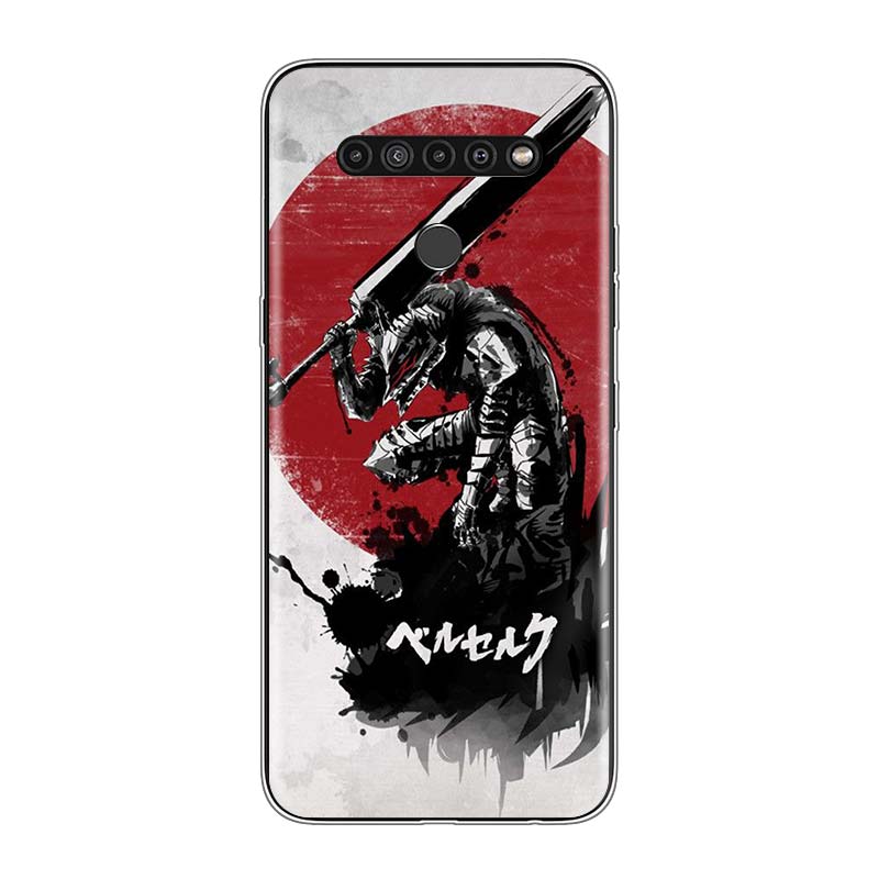 Japanese Red Sun Anime For LG V60 V50S V50 G8X G8S G8 G7 ThinQ 5G K61 K51S K41S K30 K20 Q60 Q9 Soft Phone Case