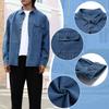 CEEN Long Sleeve Solid Denim Casual Stylish Denim Plus Sizes Men's Shirt, Coat, Jacket, Spring/Autumn Outerwear,
