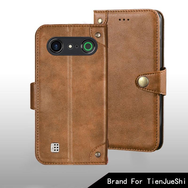 Case For Phone Yulin-003 Red/Yellow/Blue For Doro Aurora A10 Case Metal Buckle Retro Leather Back Case Cover For Doro Aurora A10 Fundas