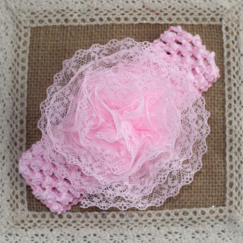 Clearance: Lace Flower Baby Headband – Elastic, Stylish for Kids