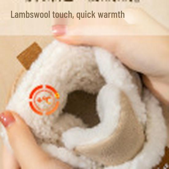 Damskie zimowe pluszowe śniegowce 2024: Antypoślizgowe, Grube, Ciepłe Skóra i Futro