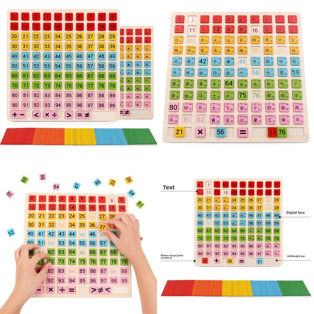 Sided Double Wooden Number Board Learning Toy Educational Activity Interaction