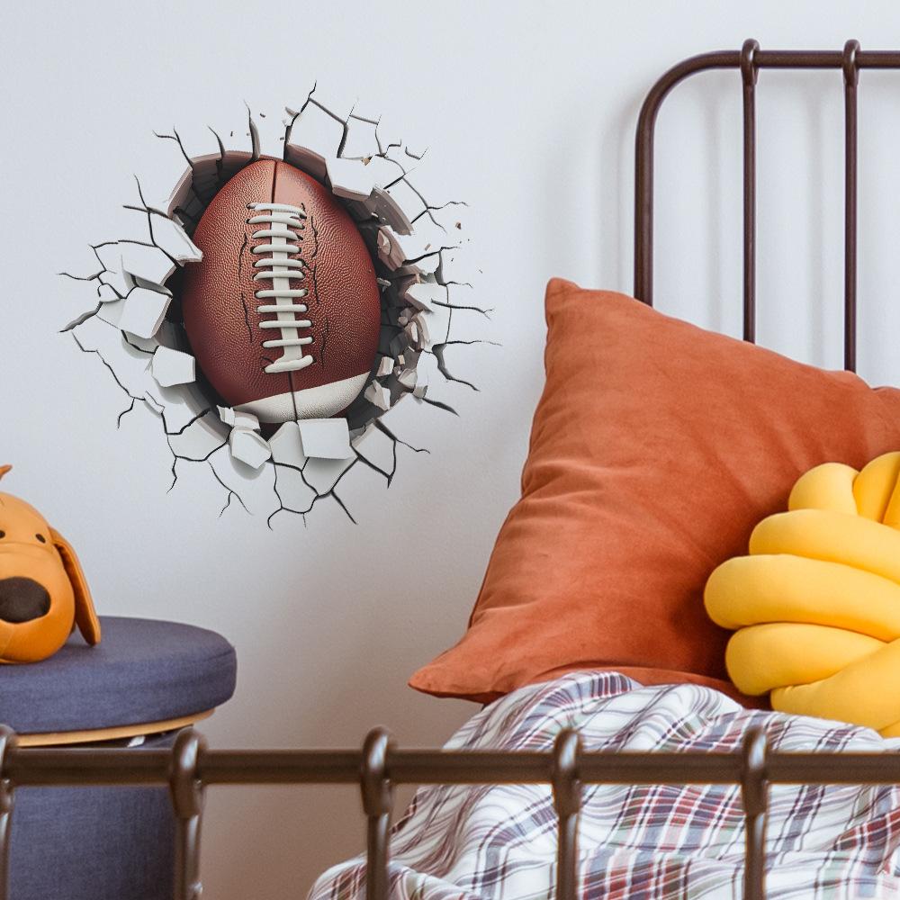 Broken Wall Rugby Bedroom Living Room Home Wall Background Beautification Decoration Wall Stickers