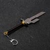 Japanese Anime Mini Alloy Weapon Model Keychains Cosplay Sword Pendant Key Ring Katana Backpack Keychain For Men Jewelry Gifts