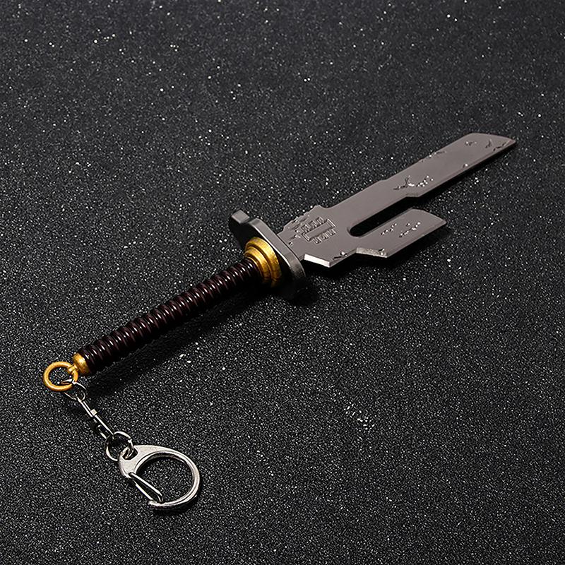 Japanese Anime Mini Alloy Weapon Model Keychains Cosplay Sword Pendant Key Ring Katana Backpack Keychain For Men Jewelry Gifts