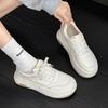 Women's shoes 2026 autumn new student board shoes Korean version cowhide thick soled casual shoes