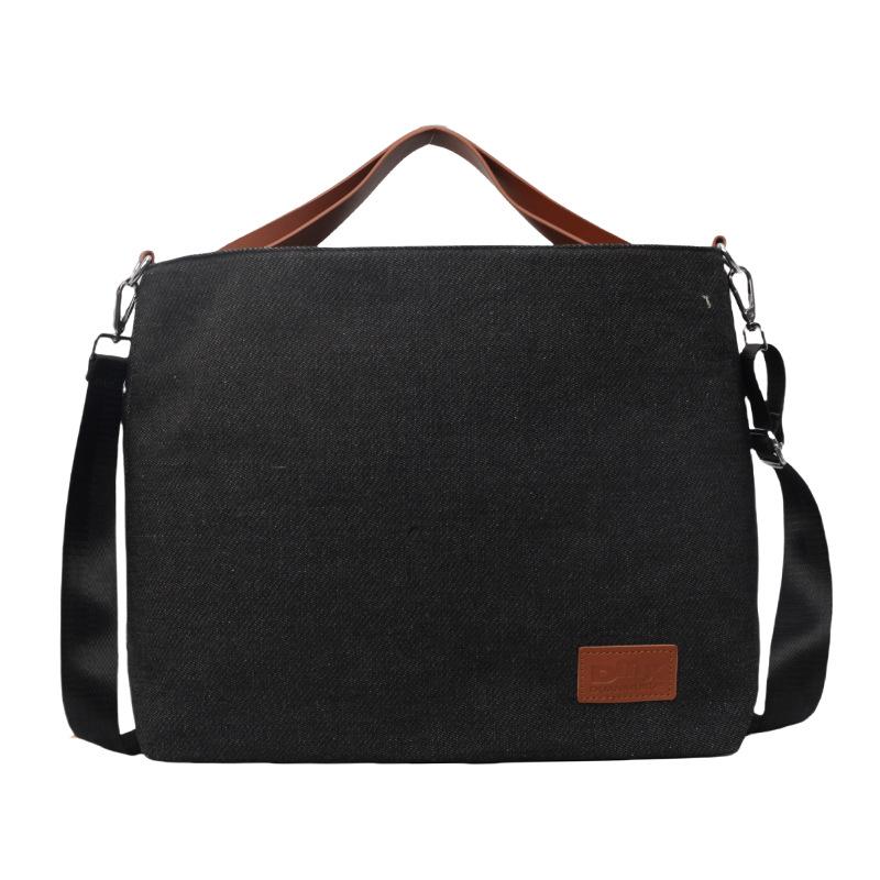 Crossbody Bag Women's Large Capacity Versatile Fashion Niche Design Casual Student Commuter Tote Bag Shoulder Canvas Bag