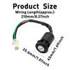 4 Pin Ignition Key Switch 4 Wire Compatible with Most 50cc–250cc ATV Dirt Bike, Electric Scooter