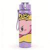 1PC Yellow Cartoon Pig 750ml sports water bottle leakproof straw lid outdoor office home