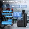 Mini-Fahrradpumpe, 150 PSI Elektrische Luftpumpe Tragbarer Akku-Fahrrad-Aufblasgerät mit Digitalem Manometer mit Presta- und Schrader-Ventil