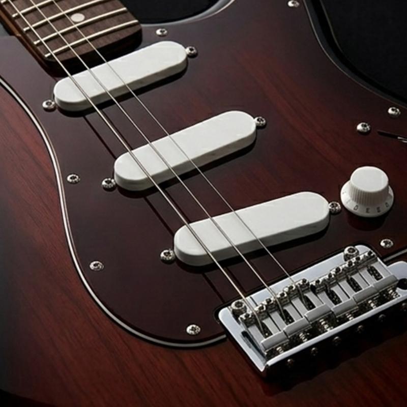 Universal White Plastic Guitar Pickup Cover ABS Texture Perfect for Most Standard Electric Guitars for Easy Installation