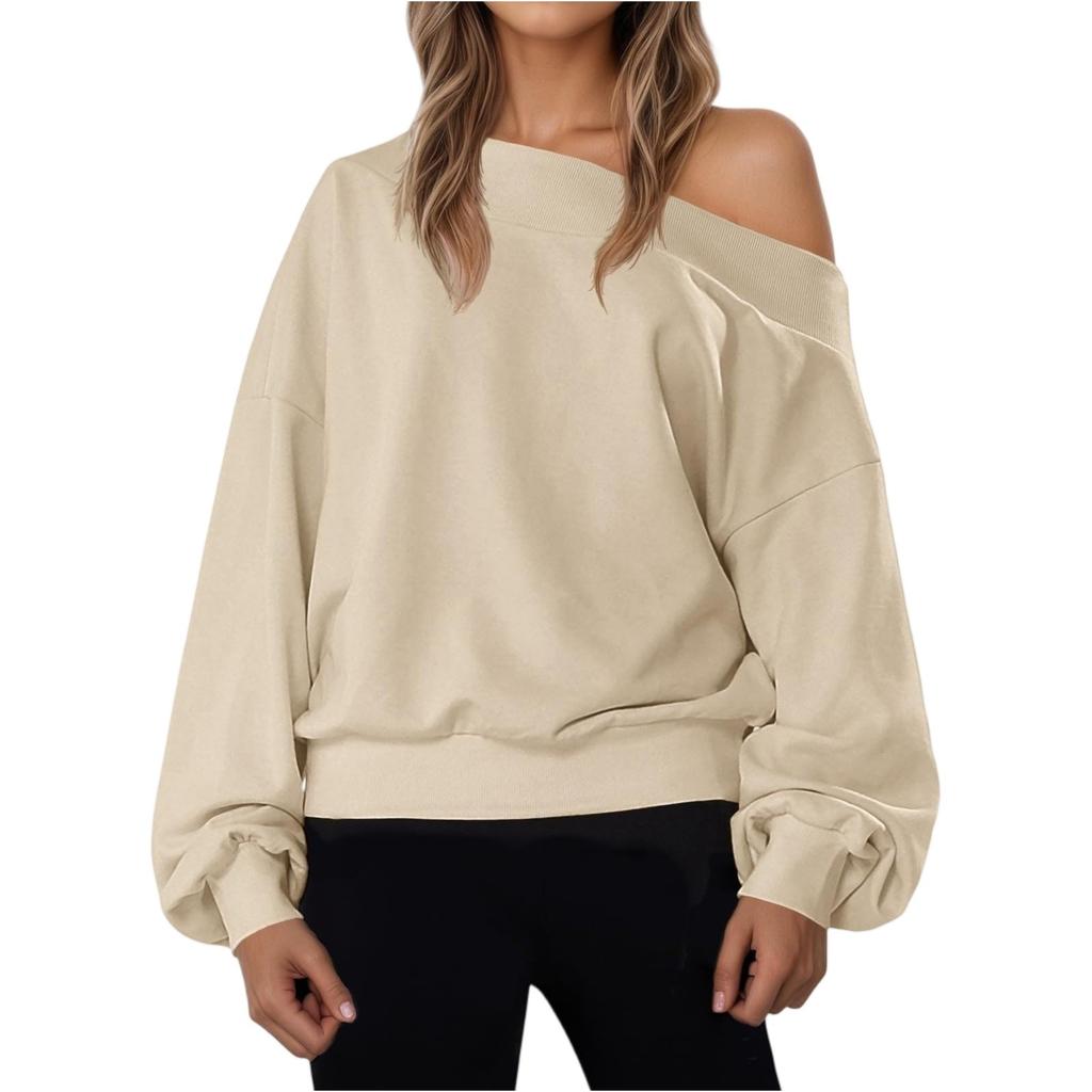 Women's Solid-color Fashionable Long-sleeved Top