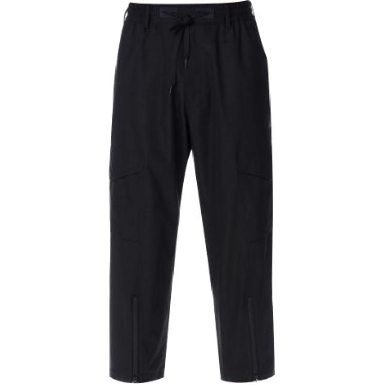 Y-3 Solid Color Minimalist Drawstring Casual Long Pants Unisex Pants Black H63076