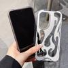 Flame Pattern Cool Hollow Phone Case For Samsung S25 S24 Plus S22 S23 Ultra A16 A06 A55 A15 A54 A14 Slim Shockproof Soft Cover