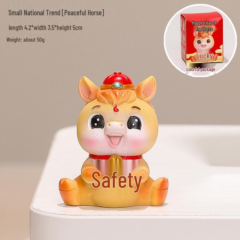 

Creative Cute Lion Dance Horse Desktop Ornament - Small Office Cartoon Doll Decoration