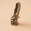 Retro Solid Brass Soaring Eagle Desk Ornament