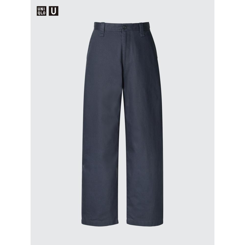 Uniqlo Wide Fit Chino Pants  Leg Length 72.5 74.5 Cm 