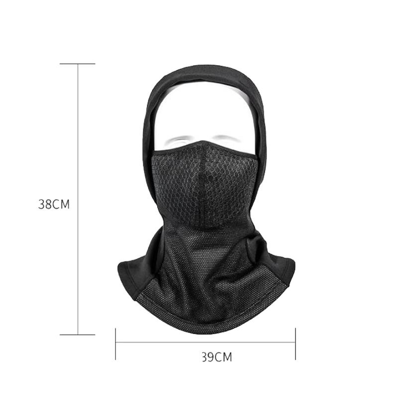 Oddychająca lekka maska na twarz wiatroszczelna maska narciarska wyścigowa maska rowerowa osłona twarzy ocieplacz na szyję na zimę akcesoria do sportów na świeżym powietrzu