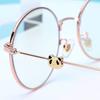 Myopia Glasses Metal Frame Reading Glasses Cute Girl Cartoon Decor Eyeglasses Light Luxury Style Glasses for Women