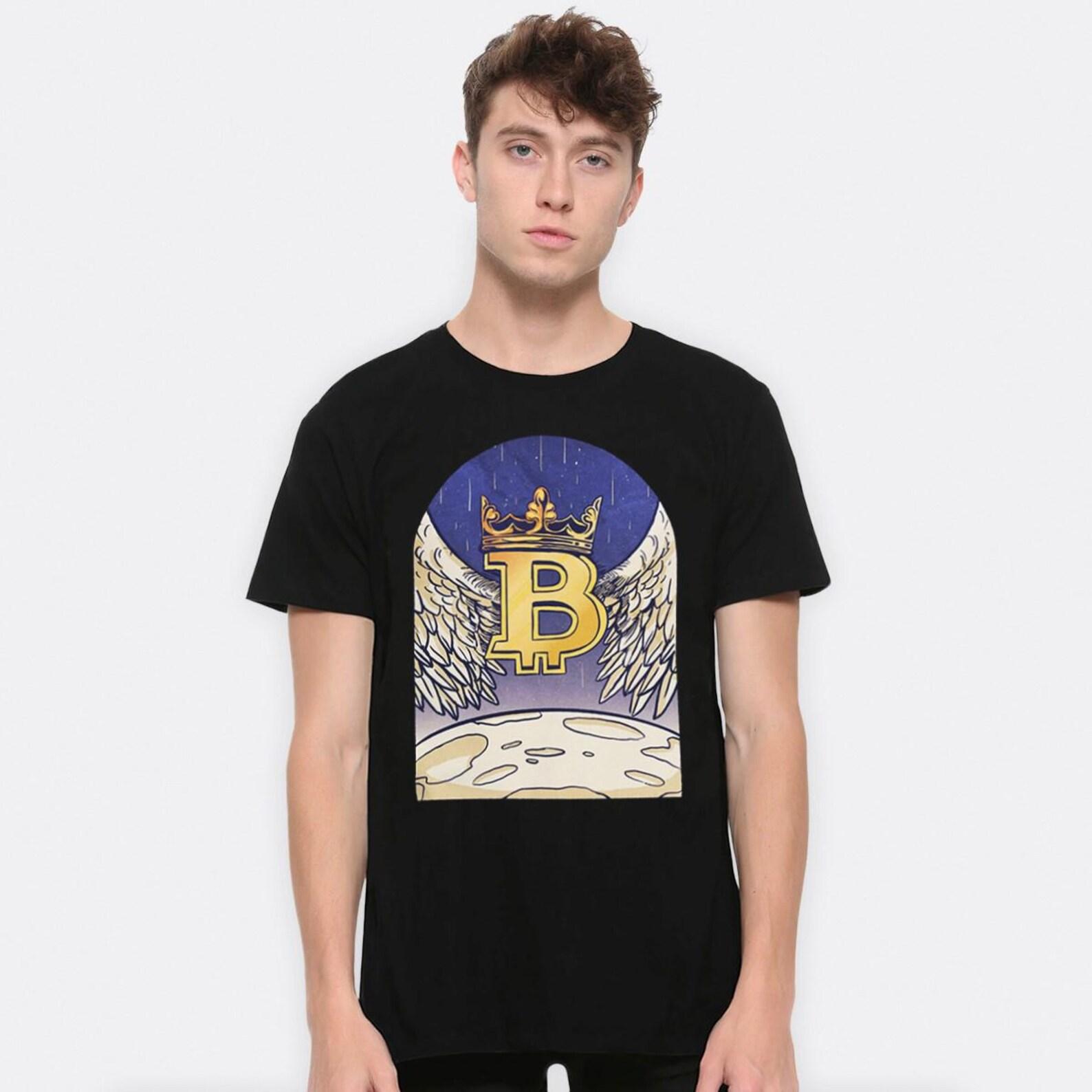 Bitcoin King Art T-Shirt, Men s and Women s Sizes (BTC-89000) 4XL