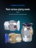 Pneumatic Air Hose Quick Connect Plug PC08-02/10-03/6-01 Solenoid Valve Cylinder Connector