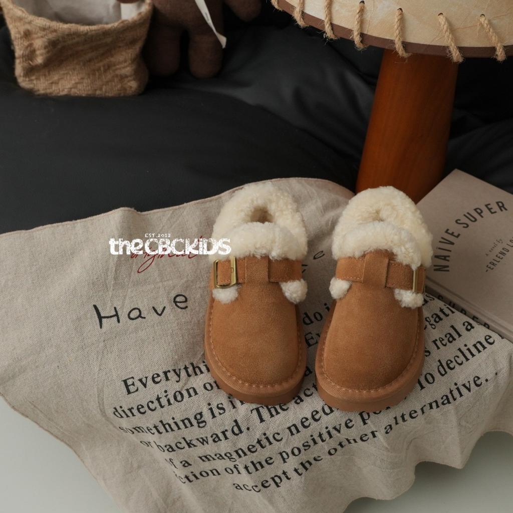 XSHX "Echtes Leder Birken" Kuh Velours Wolle Mund Kinder Schneestiefel Winter Jungen und Mädchen [Schuhe aus Wenzhou]
