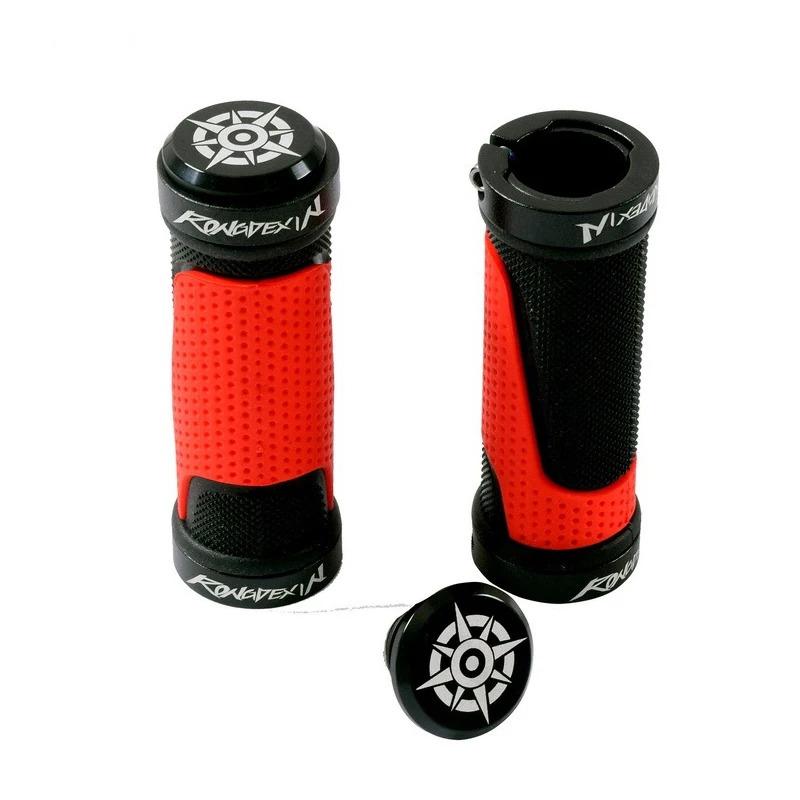 

Lockable Black and Red Two-color Handlebar Cover Modification Accessories Folding Bike Handlebar Cover Bicycle Handlebar Grips Red-Short
