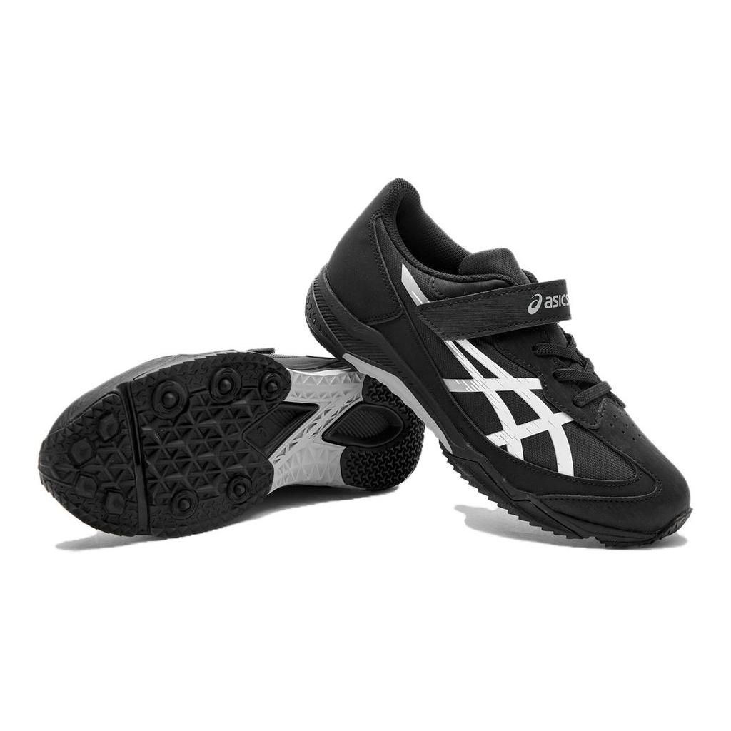 Asics Lazerbeam Synthetic Leather Fabric Comfortable Sports Low-Top Kids Running Shoes Kids Running Shoes Black 1154A183-001