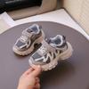 2025 autumn fashion striped children's sneakers double mesh breathable girls running shoes non-slip students
