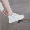 Thick-soled Muffin Little White Shoes Women's Autumn and Winter New Versatile and Thin Breathable Sports and Leisure Board Shoes