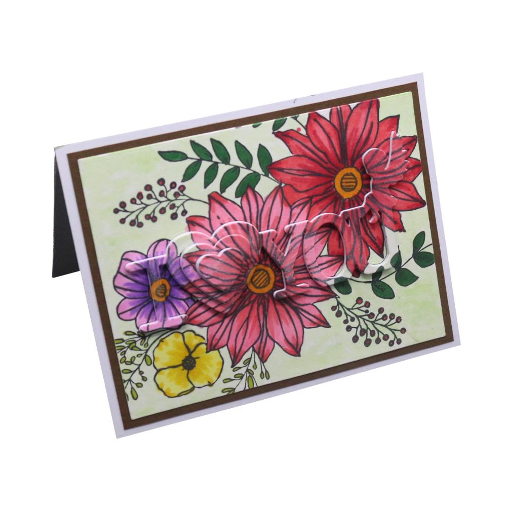 I Love Your Framework Metal Silvery Stencil Embossing Cutting Dies For Diy Scrapbooking Paper Album Cards Making