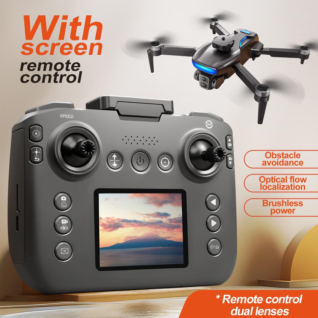 Ferngesteuerter Quadcopter, 2,4G Faltbares Mini-Flugzeug mit 8K Dual-Kamera, Bürstenloser Motor,