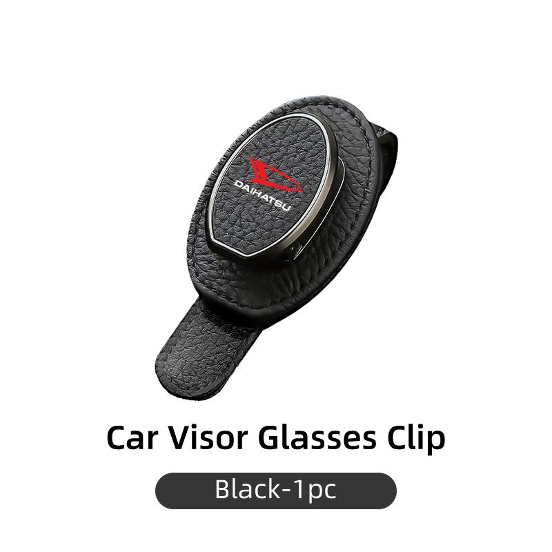 

Car Sunglasses Clip Sun Visor Glasses Holder Card Storage Stand For Daihatsu Terios Sirion Mira Materia Rocky YRV Feroza Charade чёрный